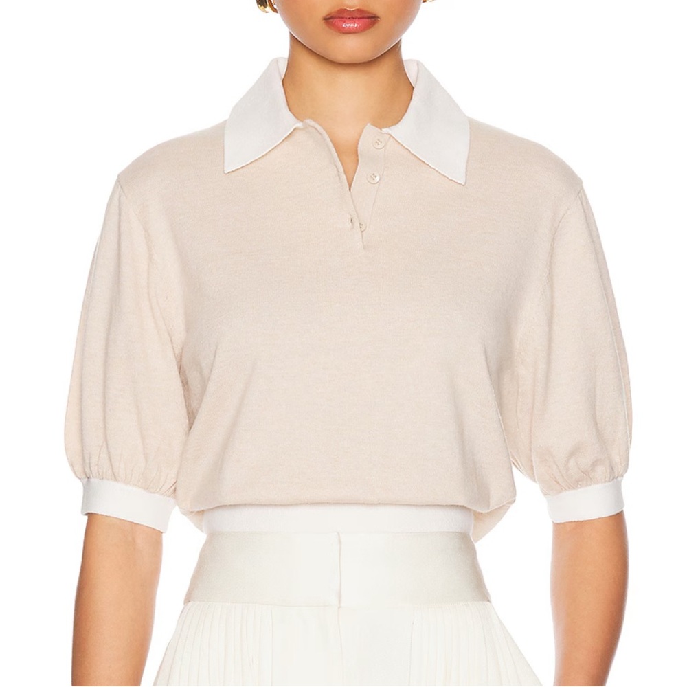 Helsa Cashmere Button Down Polo - image 1